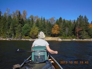 Approaching portage to Little Otterslide