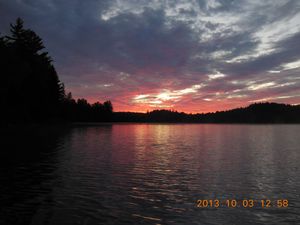 Red Sky at Morning, Otterslide Lake