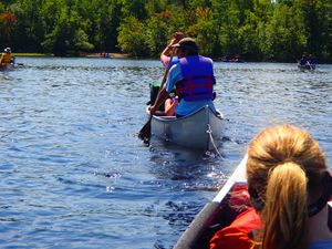 "tow" down Fall lake