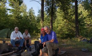 Camp near Bear Island, Threemile Lake