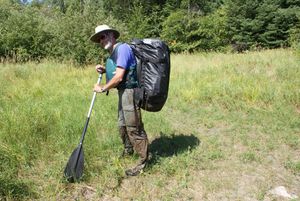 Muddy pants, Quetico-Cirrus portage