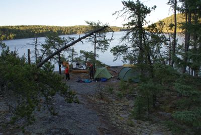 Campsite on south shore of Cirrus