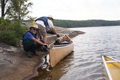 Loading, campsite on south shore of Cirrus