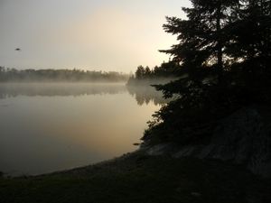 Birch Lake Morning Fog
