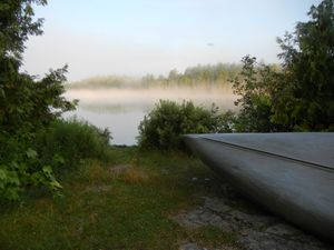 Birch Lake Morning Fog