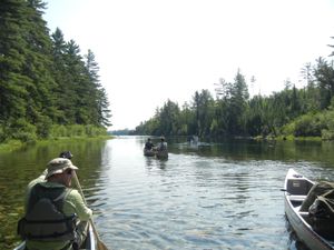 Entering Knife Lake