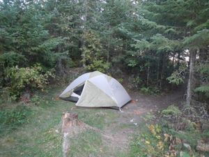 Our tent (Birch Lake)