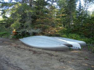 Canoes Pulled Up