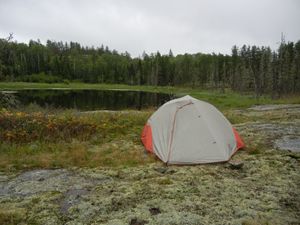 Tent and Pond