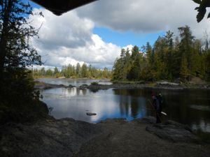 Last portage on Kawishiwi River