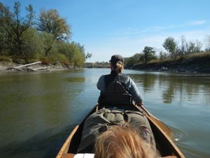 Vickie paddling