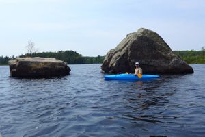 glacial erratics along the north kawishiwi