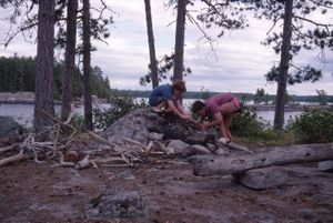 Making the campfire