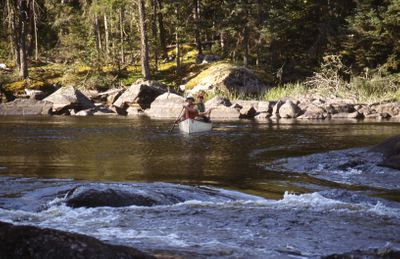 Lining up for fast water, Kawnipi outflow