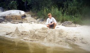 Sand castles, Russell Lake