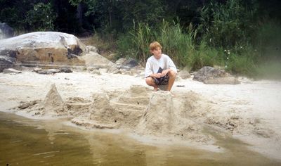 Sand castles, Russell Lake