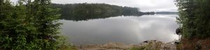 Canoe landing view