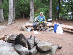 Adams Lake Island Campsite