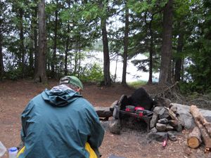 Adams Lake Island Campsite