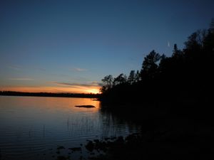 Sunset at Insula campsite