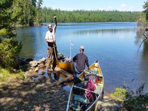 Portage into Daniels Lake From West Bearskin Lake