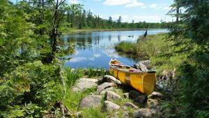 Portage from Vaseux Lake to Fan Lake