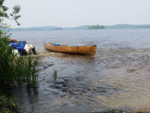 Resting after Splash to Newfound Portage