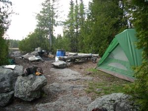 First night's Camp on Frost