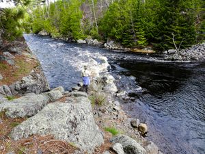 dam on little gabbro flowing toward south kawishiwi