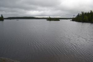 Little Saganaga view from site