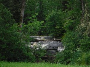 Waterfall while waiting for Elk portage