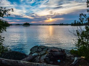 Island campsite