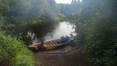 Tim River at end of Shah Portage