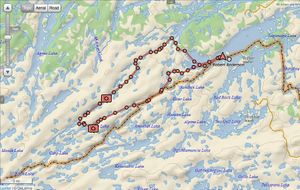 Quetico Man Chain Route