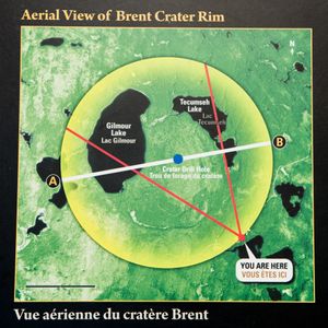 Aerial View of Brent Crater Rim
