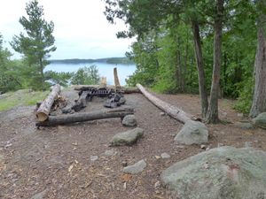 camp kitchen area, basswood island