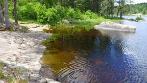 basswood falls portage west end from side