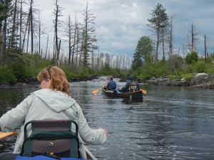 Pulling up to 1st portage