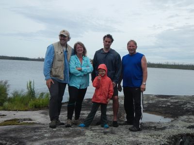 Group photo on Quadga Lake