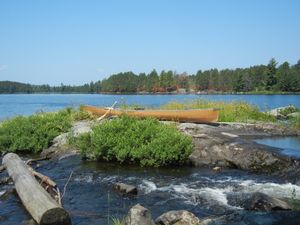 Island in Otter Lake Rapids