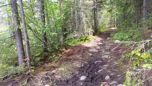 Portage into Edith Lake
