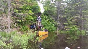 Stairs going into Flying Lake