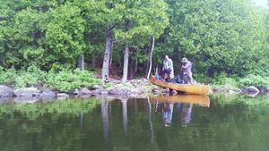 Portage into Gillis Lake From Bat Lake