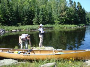 Fishing at Otter Lake Rapids