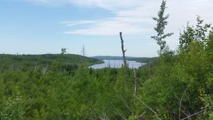On portage to French Lake