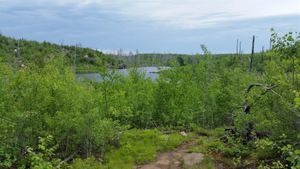 Portage into Peter Lake