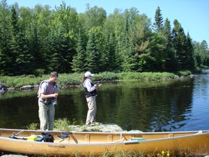 Fishing at Otter Lake Rapids