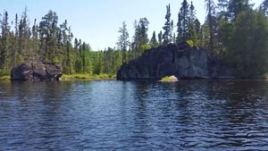 Rocks on Polly Lake