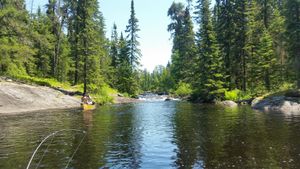 16 rod portage around Rapids