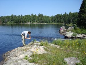 Fishing at Otter Lake Rapids